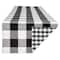 DII® 72" Reversible Gingham & Buffalo Check Table Runner